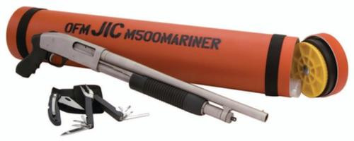 Mossberg 'Just In Case' 500 Shotgun Package, Marinecoat, Orange Tube
