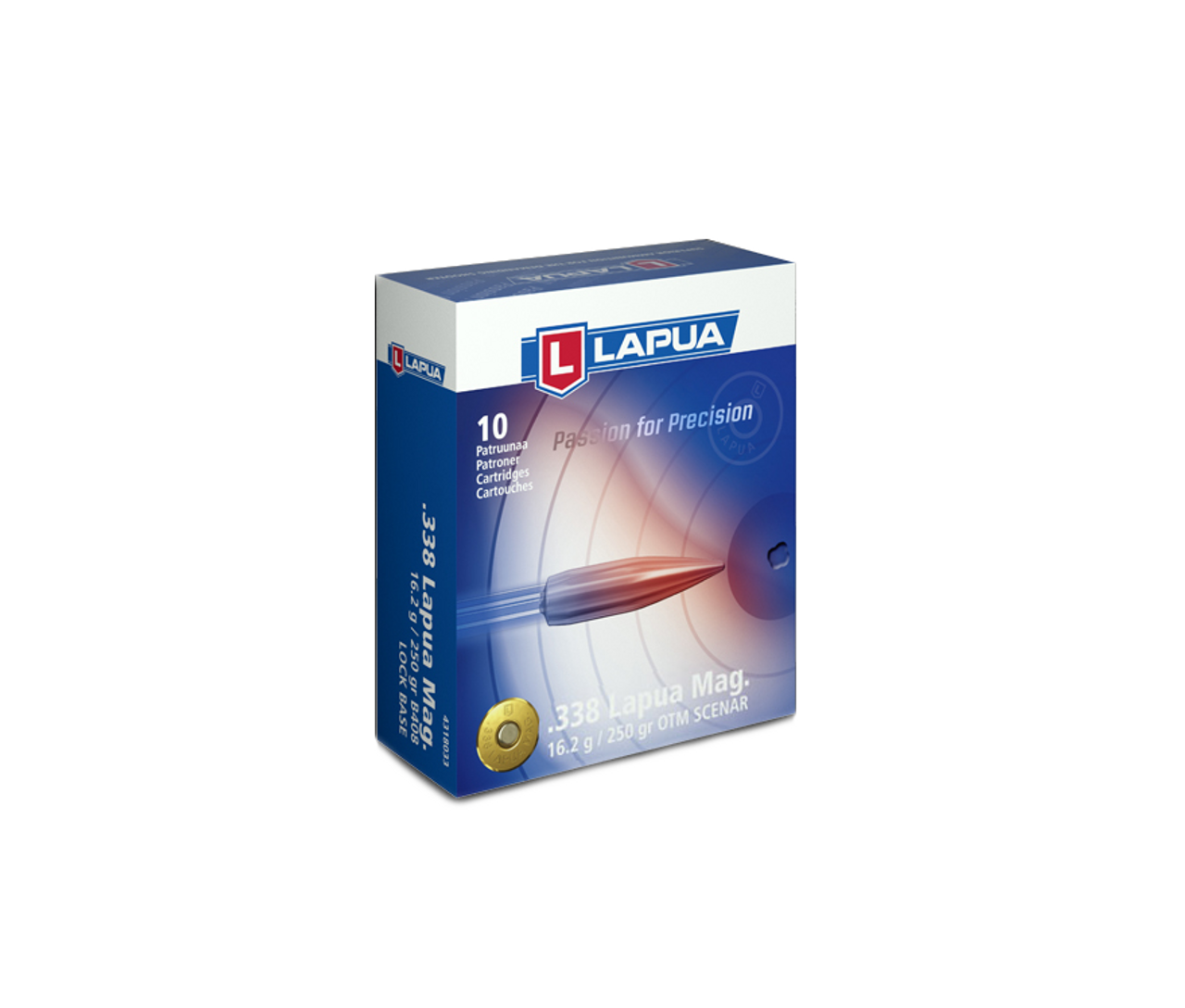 Lapua Scenar .338 Lapua Magnum 250gr HPBT