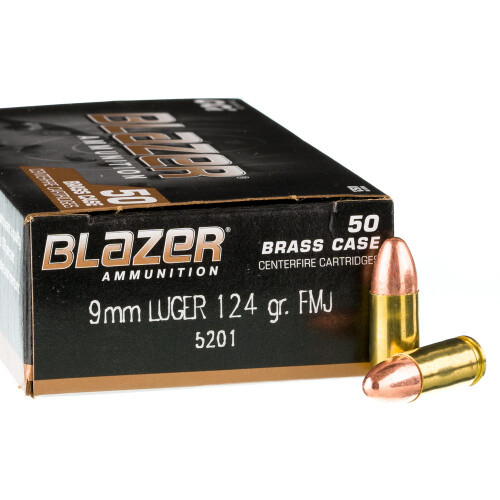 Blazer Brass 9mm 124gr FMJ – 1000 Rounds Bulk Pack
