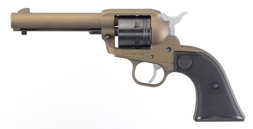 Ruger Wrangler, .22 LR, 4.62" Barrel, 6rd, Burnt Bronze - Image 3