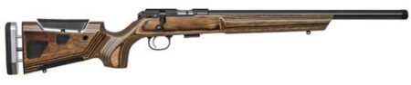 CZ 457 At-One Varmint 22 LR, 24" Heavy Threaded Barrel, Brown Adj Comb, LOP Stock, 5rd