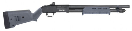 Mossberg 590S Optic Package 12 Ga Pump 3" 18.50" Barrel, MOE Forend, Gray Magpul SGA Adj Stock, Holosun Micro Dot, 5 Rd