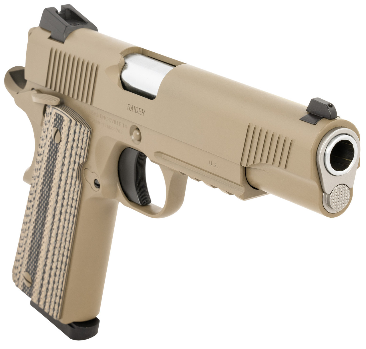 Tisas 1911 Duty 45 ACP, 5" Barrel, Flat Dark Earth Cerakote, 8rd - Image 3