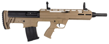 Tokarev TBP 12 Gauge 3" 5+1 18.50", FDE, Cheek Riser Compatible Bull-Pup Stock, Flip-Up Sights, 3 Chokes