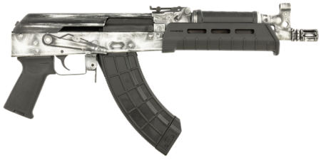 Century Draco VSKA 7.62x39mm 6.25" Barrel, Distressed White Stamped Rec, Magpul Furniture, 30 rd