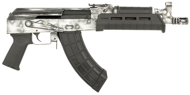 Century Draco VSKA 7.62x39mm 6.25" Barrel, Distressed White Stamped Rec, Magpul Furniture, 30 rd