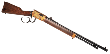 Heritage Settler 22 LR, 20" Barrel, Color Case Hardened, Buckhorn, Light Stained Furniture, 15rd