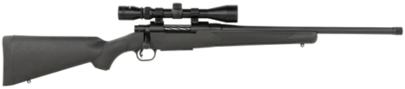 Mossberg Patriot 400 Legend, 20" Threaded Barrel, Black Synthetic, 3-9x40mm Scope, 4rd