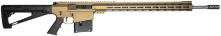Great Lakes GLFA 300 Win Mag 5rd,24" Stainless Threaded Barrel, Bronze Cerakote Picatinny Rail Aluminum Receiver, Hogue Fixed Black Stock, Mil-Spec Grip