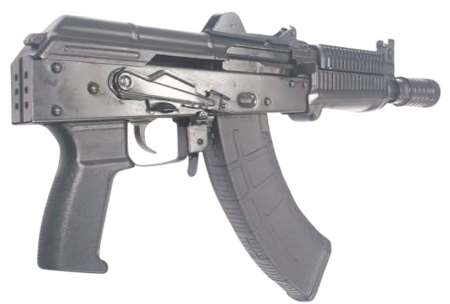 Riley Defense RAK10 Krink AK47 Pistol 7.62x39mm, 8.50" Black Nitride Threaded Barrel, Black Oxide Frame, Black Polymer Grip, 30rd