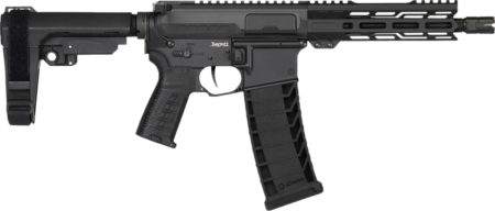 CMMG Banshee MK4 9mm, 8" Threaded Barrel, Cerakote Armor Black, CMMG Grip, Stabilizing Brace, Ambi Controls, 30rd Mag