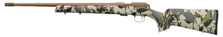 CZ 457 American Hunter 22 LR,20" Barrel, Bronze Cerakote Drilled-Tapped, Veil Camo, 5rd