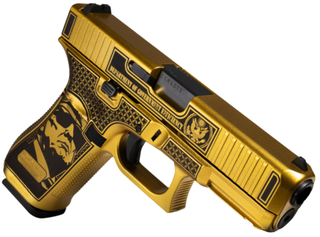 Glock G47 D.O.G.E. 9mm, Gen5 4.49" Barrel, Glamour Glock Gold Cerakote, 17rd
