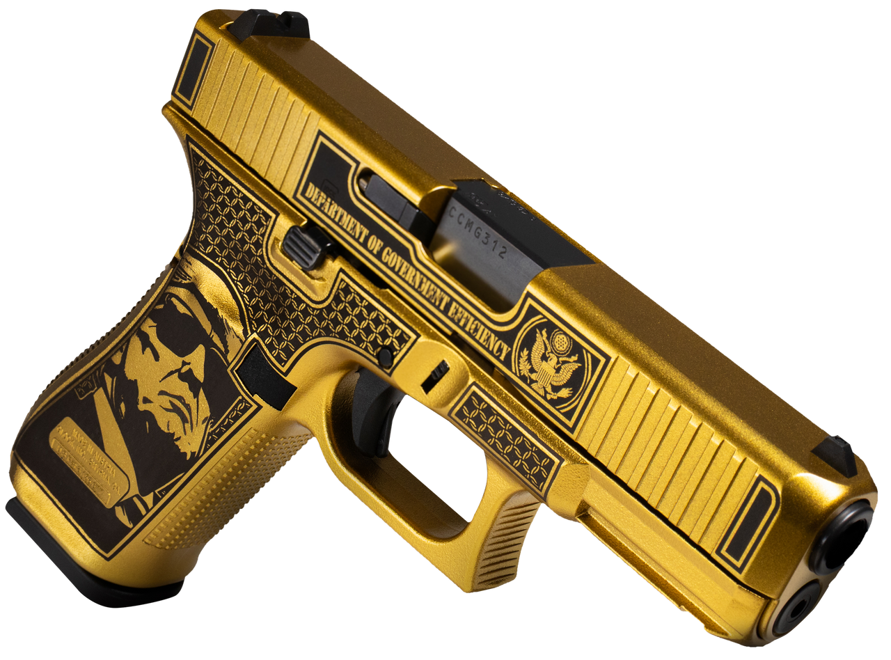 Glock G47 D.O.G.E. 9mm, Gen5 4.49" Barrel, Glamour Glock Gold Cerakote, 17rd
