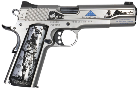 CNC Firearms Folds Of Honor Limited Edition 45ACP, 5" Match Grade Barrel, Engraved/Serrated, Beavertail, Scenic Grip, 7rd