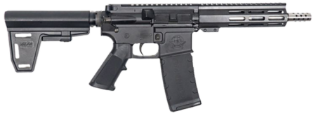 Great Lakes AR15 Pistol 223 Wylde, 7.50" Barrel, Black, Brace