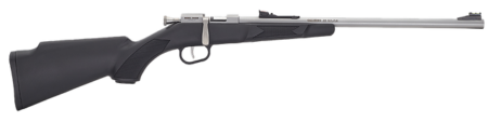 Henry Mini Bolt Youth 22 S/L/LR 1rd 16.25" Matte Stainless Steel Barrel, Matte Drilled & Tapped Stainless Steel Receiver, Black Fixed Grip Synthetic Stock