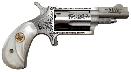 NAA 22M 1 5/8" 50TH Anniversary Engraved, White