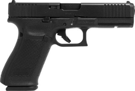 GLOCK 21V, V Series M.O.S. Full Size, 45ACP, 4.61" Barrel, nDLC Finish, Black, Fixed Sights, Optics Ready, 13rd, 3 mags