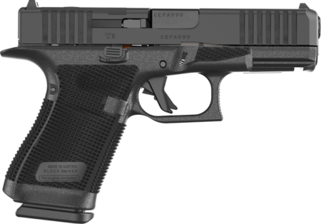 Glock 19 Gen 6, Compact, 9mm, 4.03" Barrel, DLC Finish, Fixed Sights, Optics Ready System, 15rd
