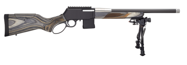 Henry H23 Speed Predator 223 Rem/5.56mm, 18" Carbon Fiber Barrel, Threaded, Black, Gray Lam, 10rd, Harris S-LM Bipod