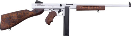 Thompson Navy 250th Anniversary 45 ACP 16.50" Arctic White & Savage Stainless Cerakote Arctic Steel Barrel & Receiver, Engraved Walnut Fixed Stock, Engraved Wood Grip