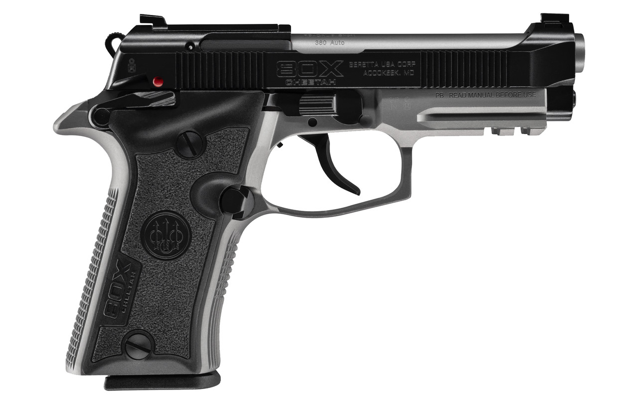 Beretta 80X Cheetah Gray 380 ACP, 3.9" Barrel, Gray, Optic Ready, 13rd