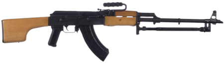 Century AES-10B RPK 7.62x39mm, 21.5" Barrel, Black Rec, Wood Furniture, Bipod, 30rd