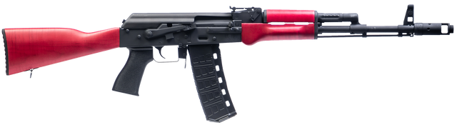 Century AK74 BFT556 Core 5.56x45mm, 16.5" Threaded Barrel, Russian Red Maple Furniture, Black Rec, 30rd