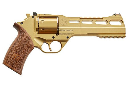 Chiappa Rhino 60SA 357 Magnum, 6" Barrel, Gold PVD, Walnut Grip, 6rd