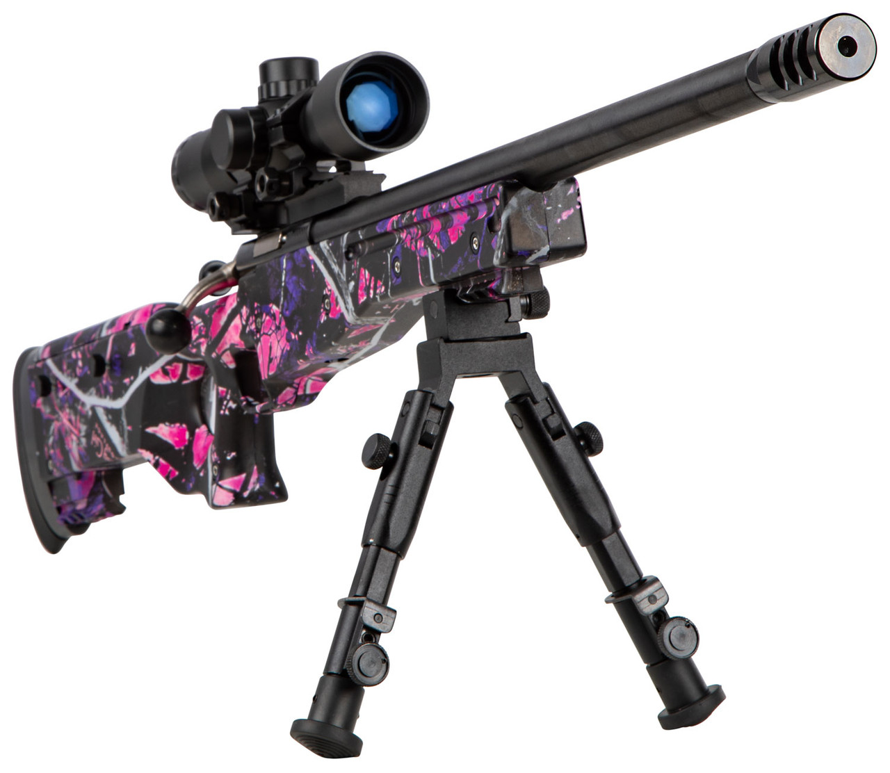 Crickett Precision 22 LR, 16" Barrel, "Muddy Girl" Stock, Blued