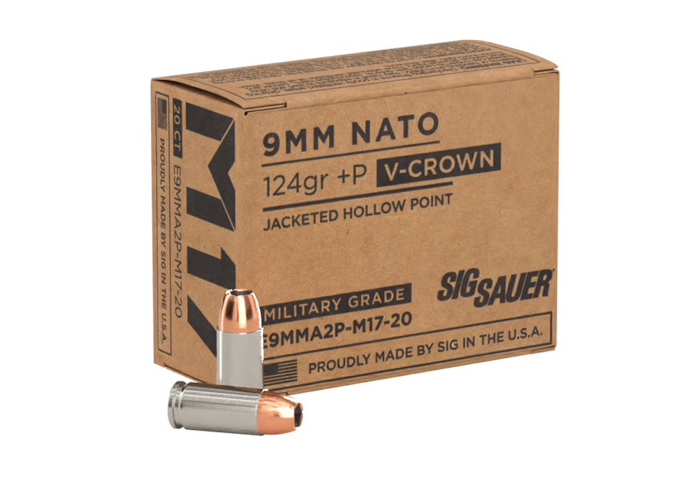 Sig Sauer M17 9mm +P 124gr V-Crown JHP