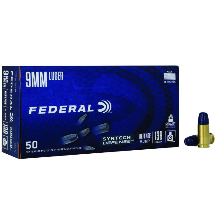Federal Syntech Defense 9mm 138gr HP