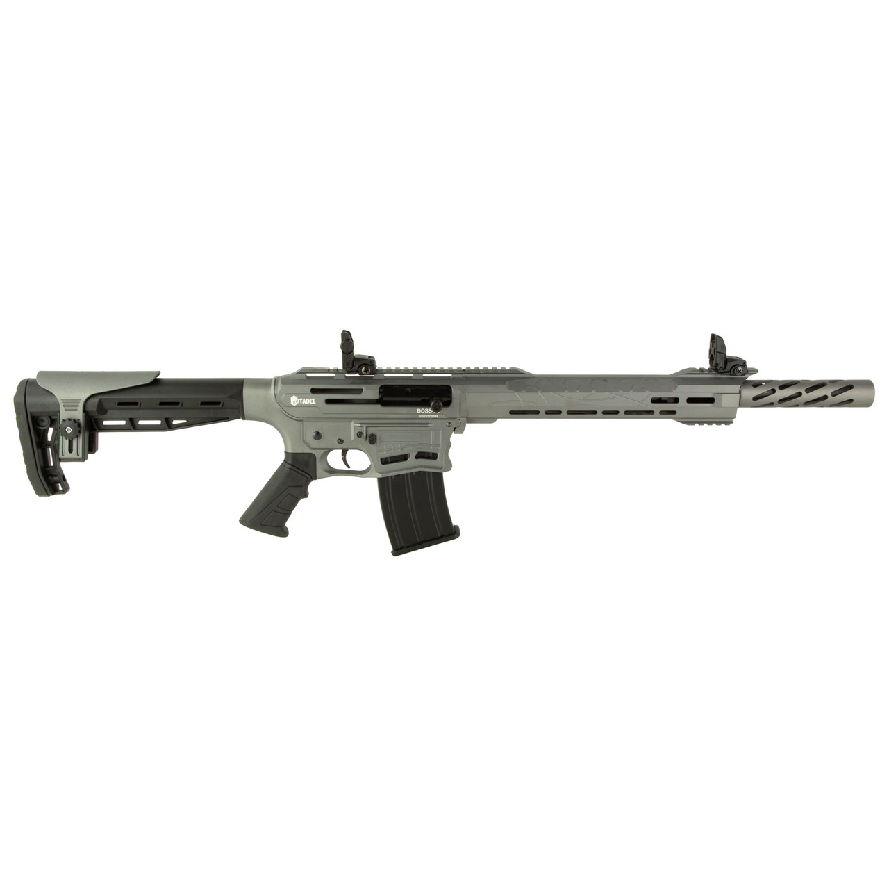 Citadel Boss-25 12 Ga, 3" Chamber 18.75" Barrel, Tungsten Cerakote, Synthetic Furniture, 5rd