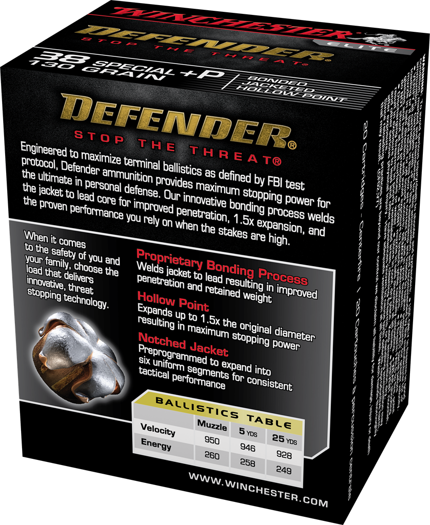 Winchester PDX1 Defender .38 Special +P 130gr - Image 3