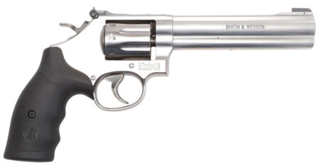 Smith & Wesson 648 22 WMR, 6" Barrel, Stainless Steel, Black Synthetic Grip, 8rd