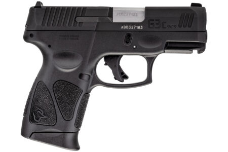 Taurus G3C 9mm, 3.26" Barrel, Black, Fixed Front Sight, Manual Thumb Safety, 12rd