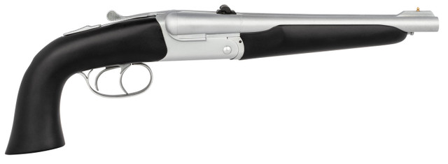 Pedersoli Davide Howdah 45 LC/410 Ga, 10.25" Barrel, Chrome Barrel/Rec, Black Wood, 2rd